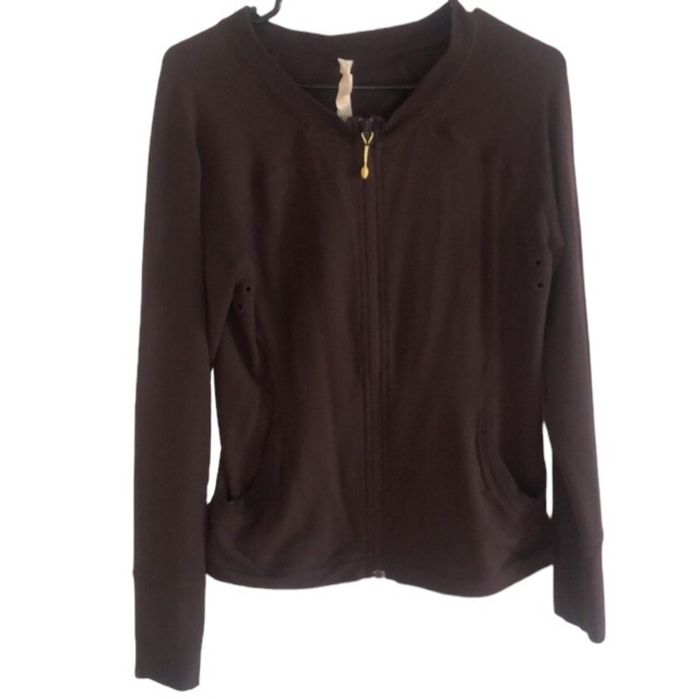 Lululemon Athletica Casual Chocolate Brown Jacket Size M